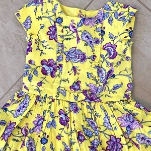 Janie and Jack aurora floral ruffle dress